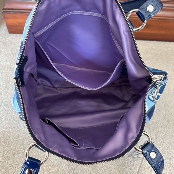 Coach Poppy Pop C Denim Appliqué Glam Tote - Picture 9 of 16